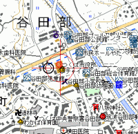 つくば市役所の地図
